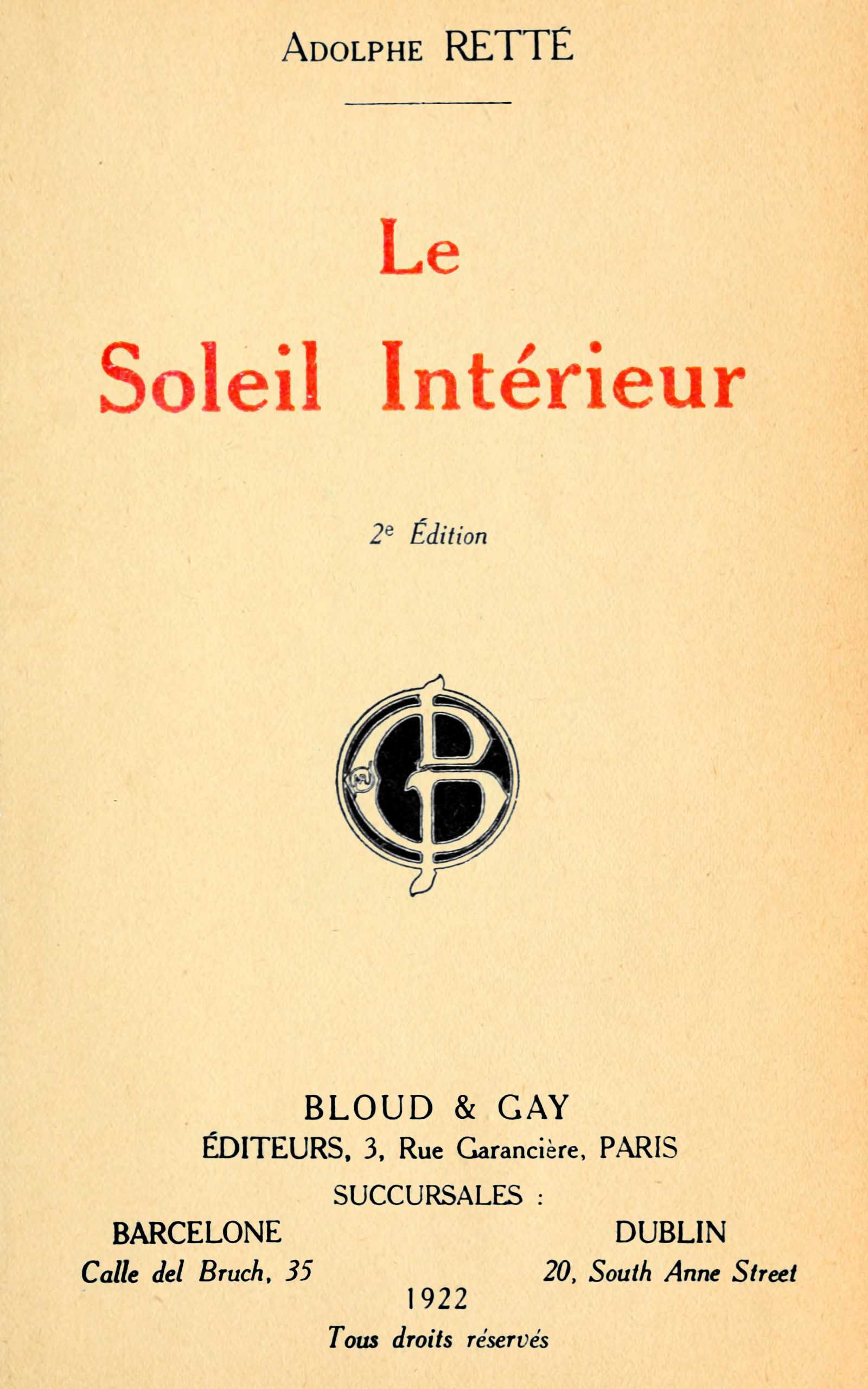 Le soleil intérieur