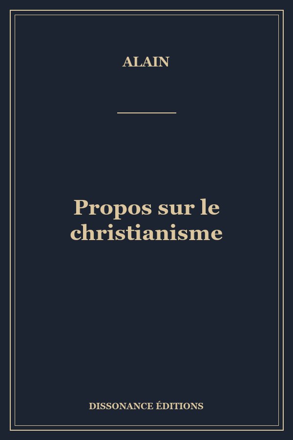 Propos sur le christianisme