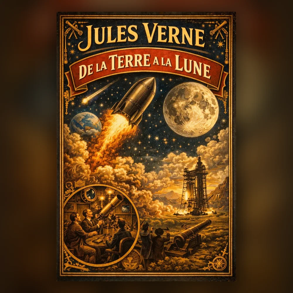 Livre audio De la Terre à la Lune — Jules Verne