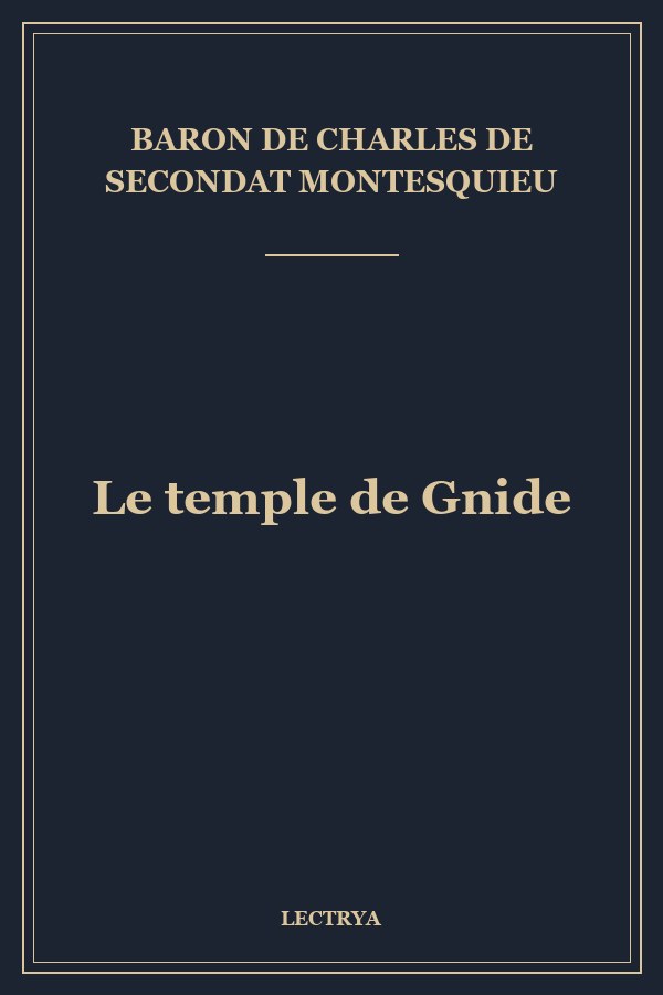 Le temple de Gnide