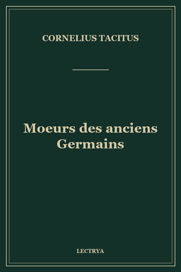 Moeurs des anciens Germains