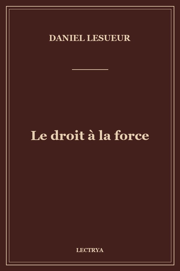 Le droit à la force