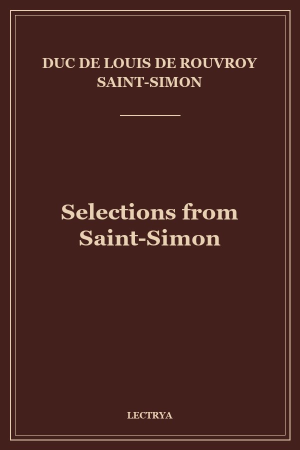 Selections from Saint-Simon