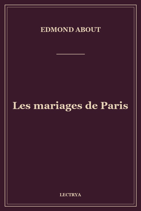 Les mariages de Paris