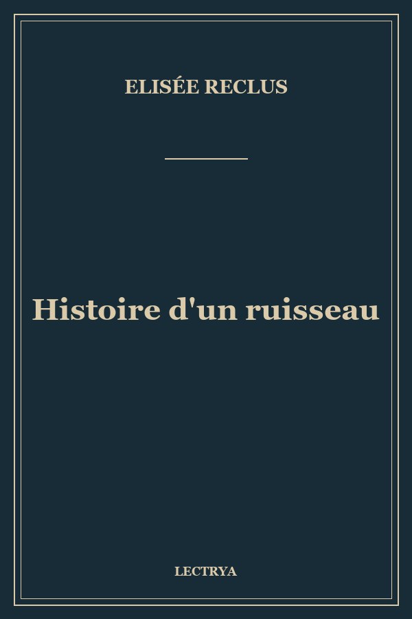 Histoire d'un ruisseau