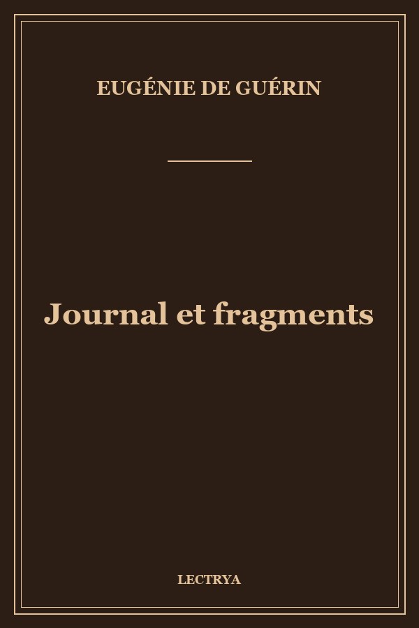 Journal et fragments