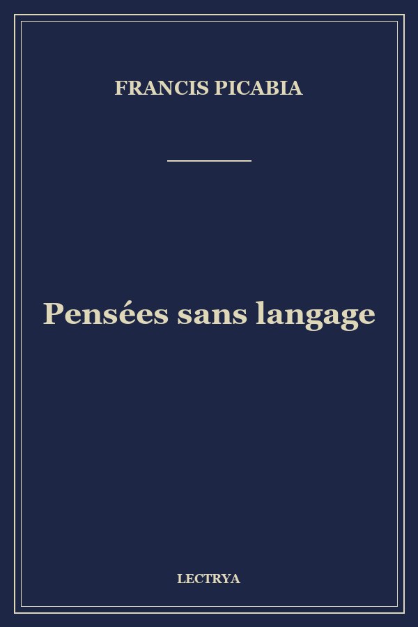 Pensées sans langage