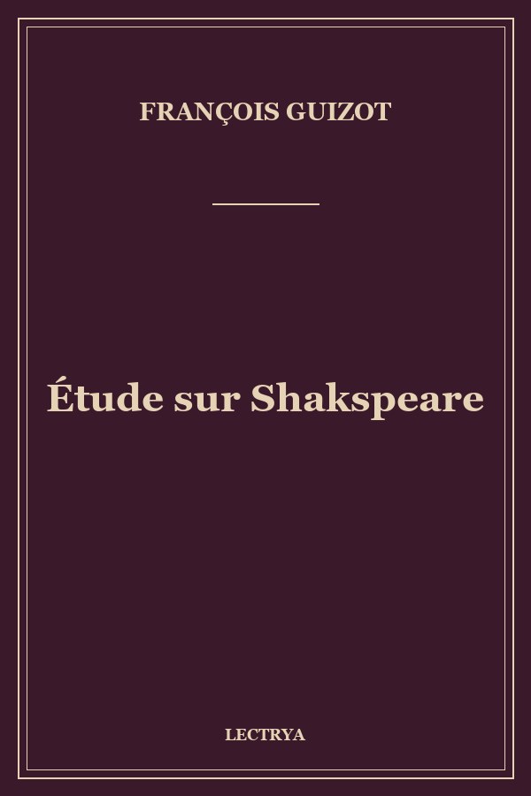 Étude sur Shakspeare