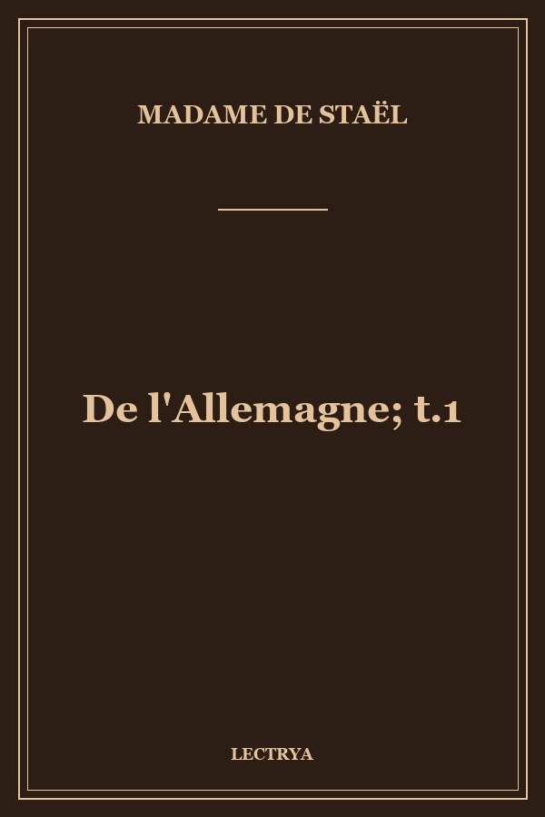 De l'Allemagne; t.1