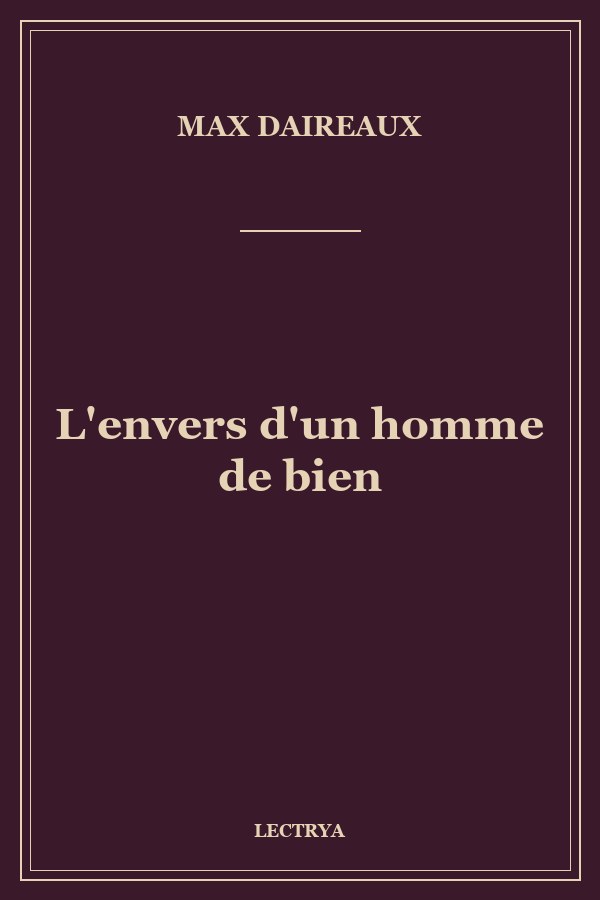 L'envers d'un homme de bien