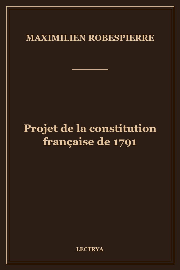 Projet de la constitution française de 1791