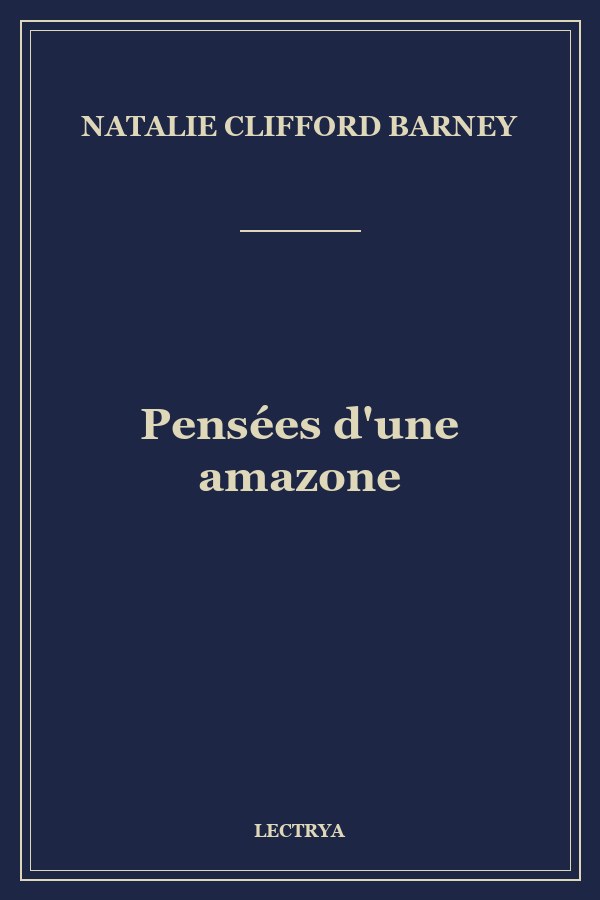 Pensées d'une amazone