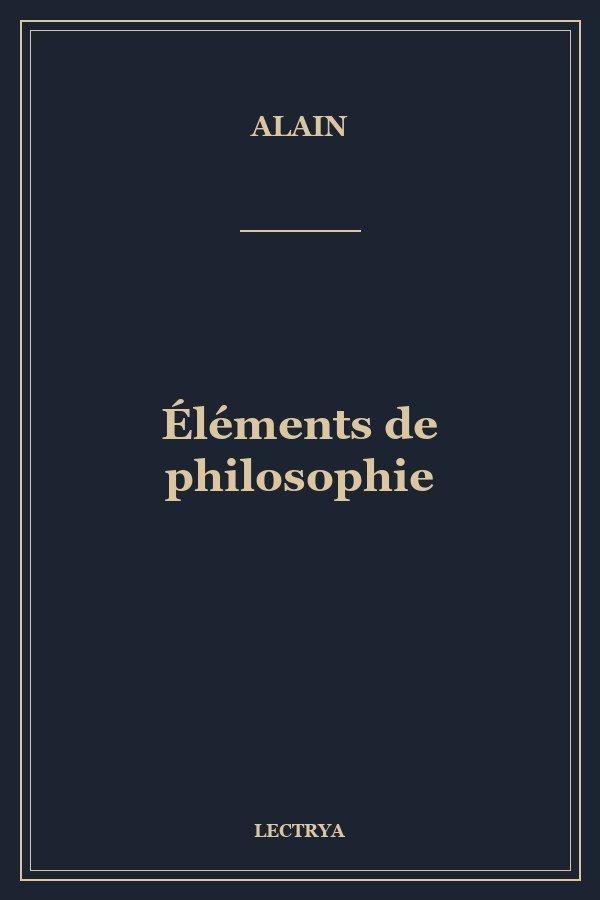 Éléments de philosophie