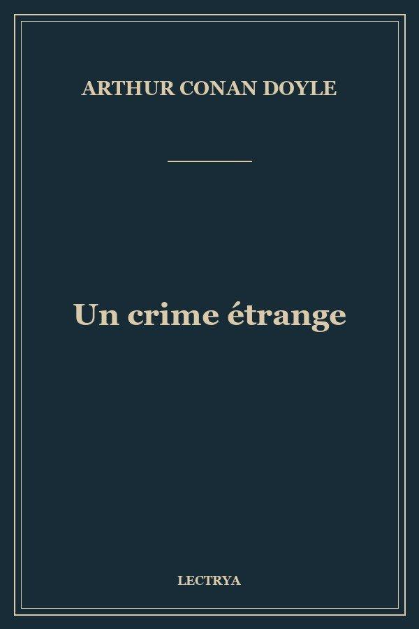 Un crime étrange