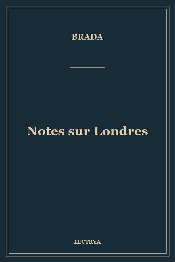 Notes sur Londres