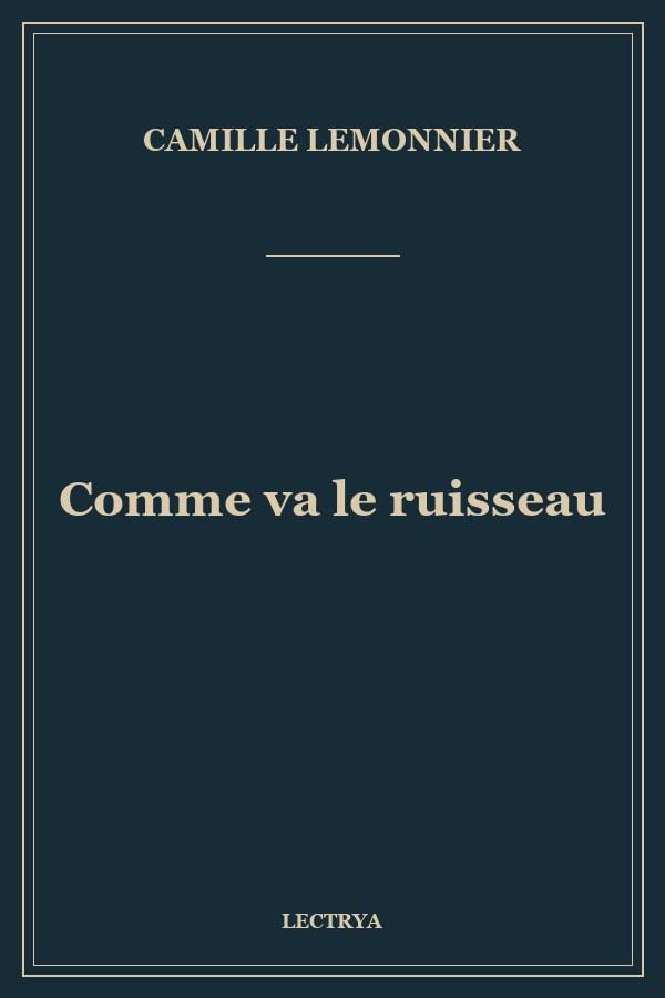 Comme va le ruisseau
