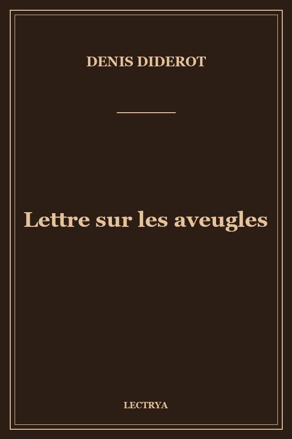 Lettre sur les aveugles