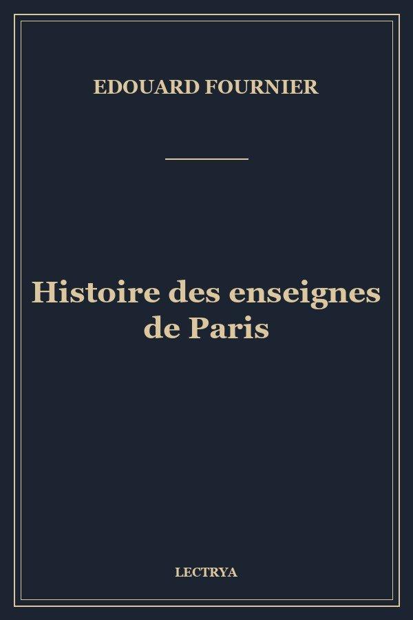 Histoire des enseignes de Paris