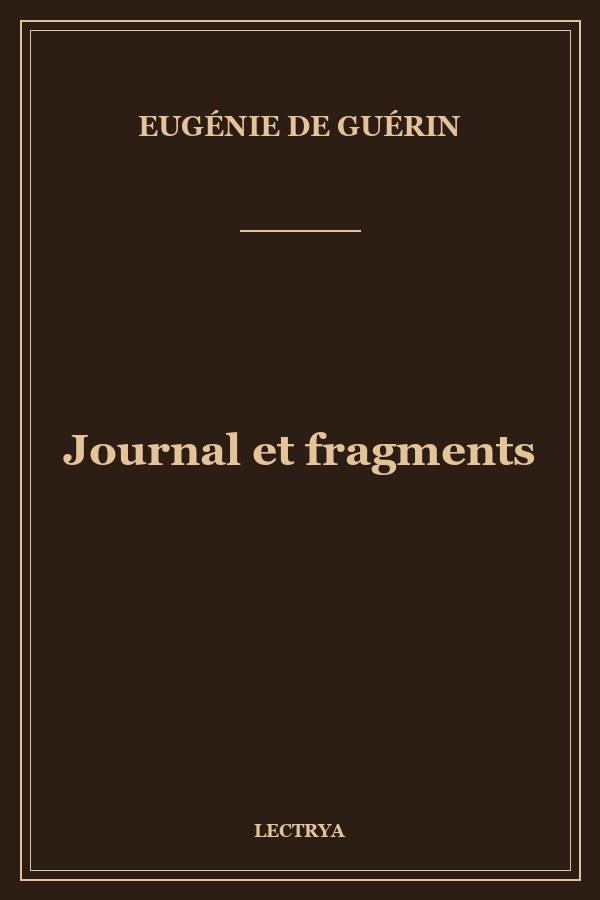 Journal et fragments