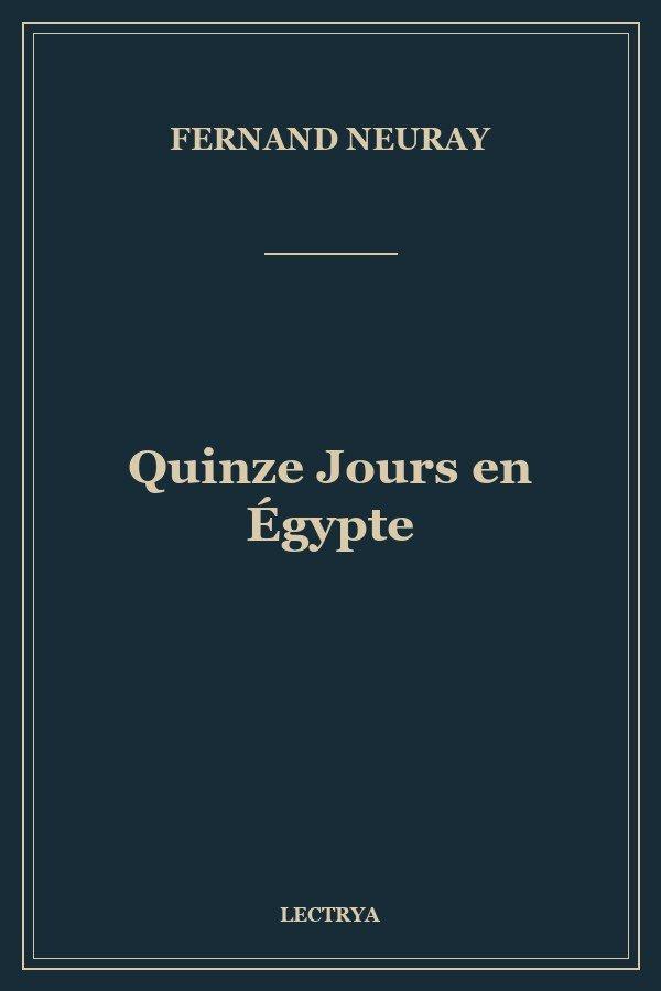 Quinze Jours en Égypte
