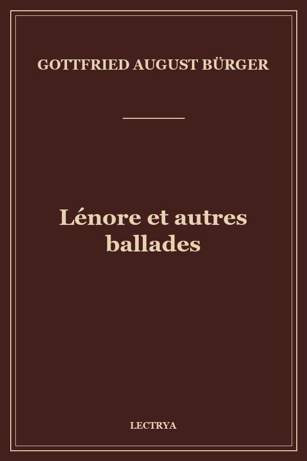 Lénore et autres ballades