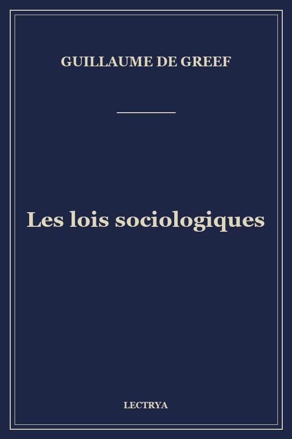 Les lois sociologiques