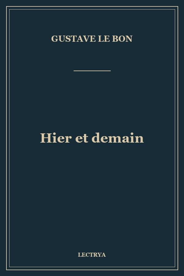 Hier et demain
