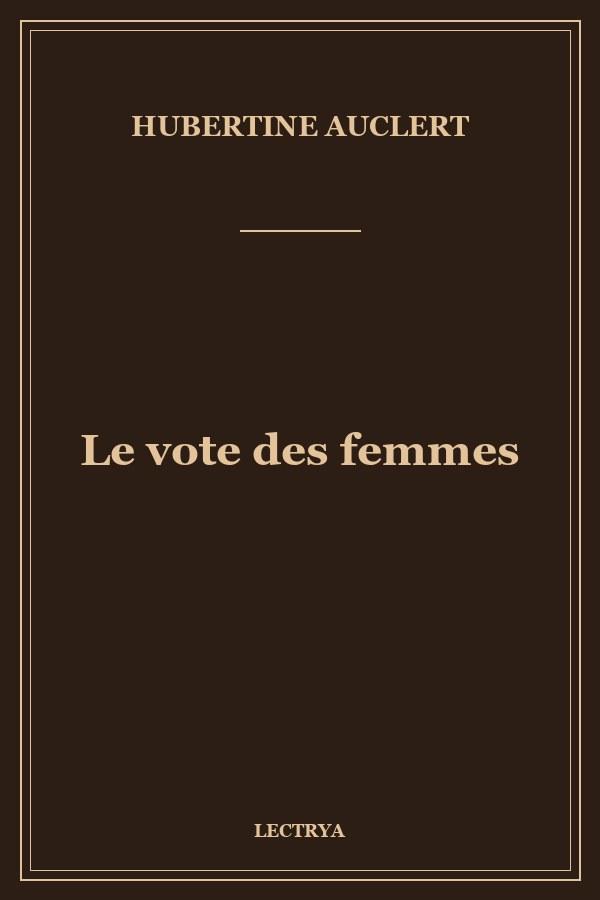 Le vote des femmes