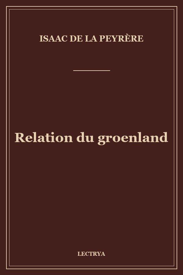 Relation du groenland