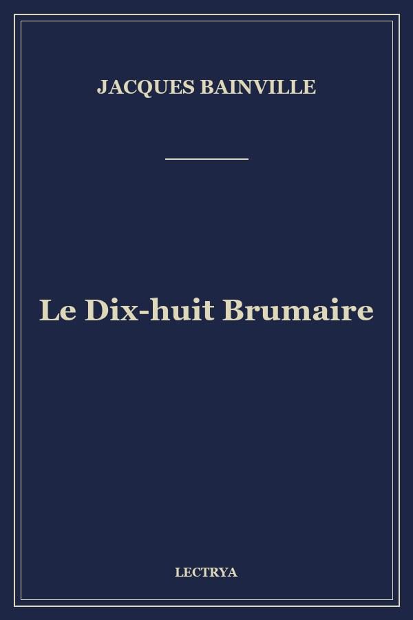 Le Dix-huit Brumaire