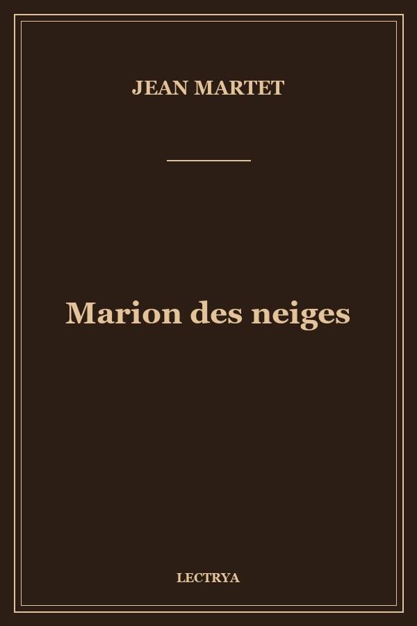 Marion des neiges
