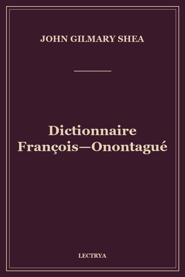 Dictionnaire François—Onontagué