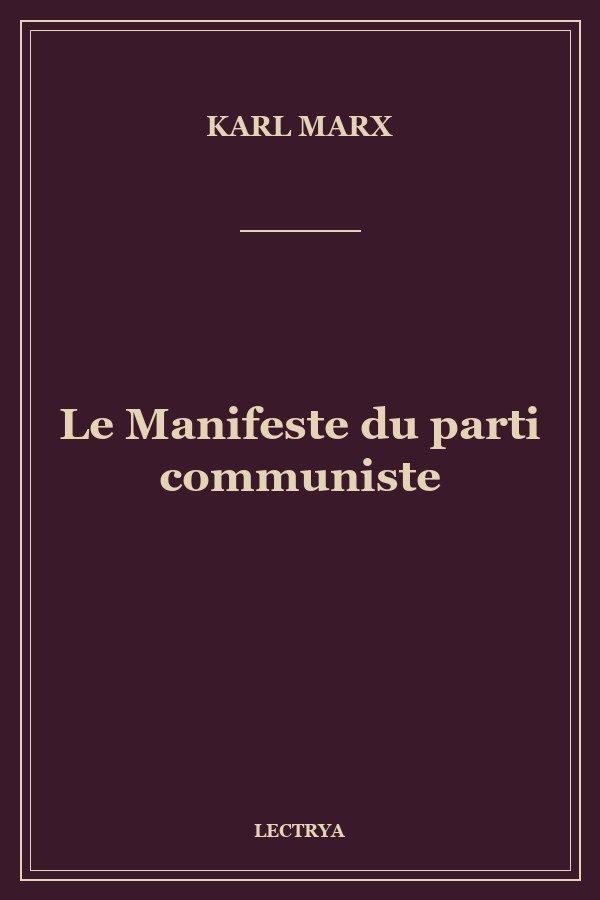 Le Manifeste du parti communiste