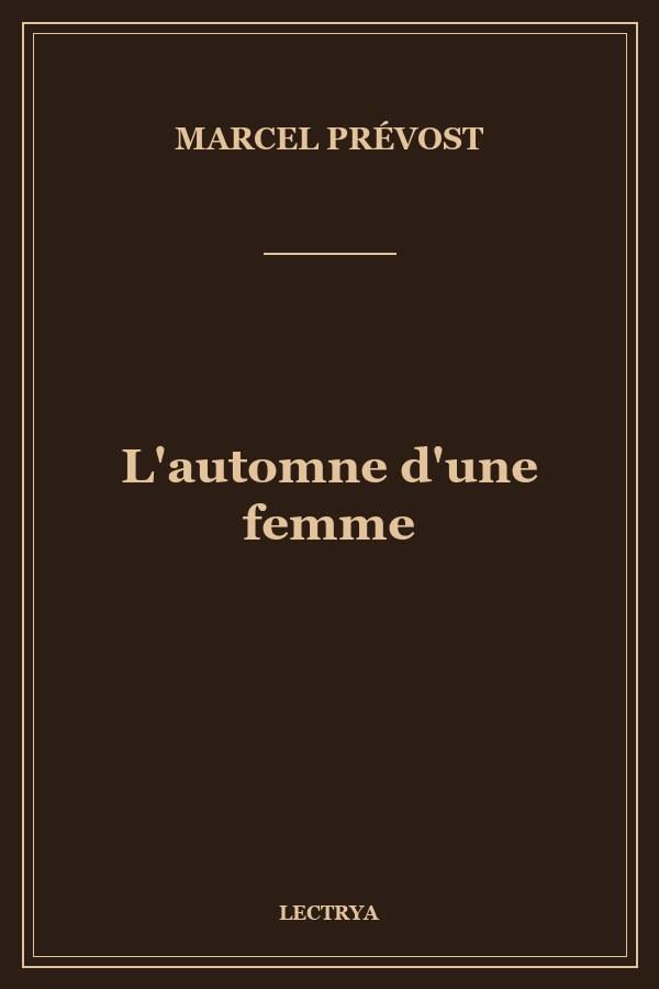 L'automne d'une femme
