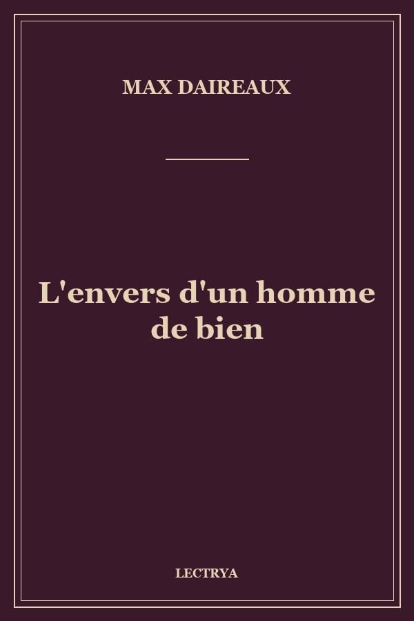 L'envers d'un homme de bien