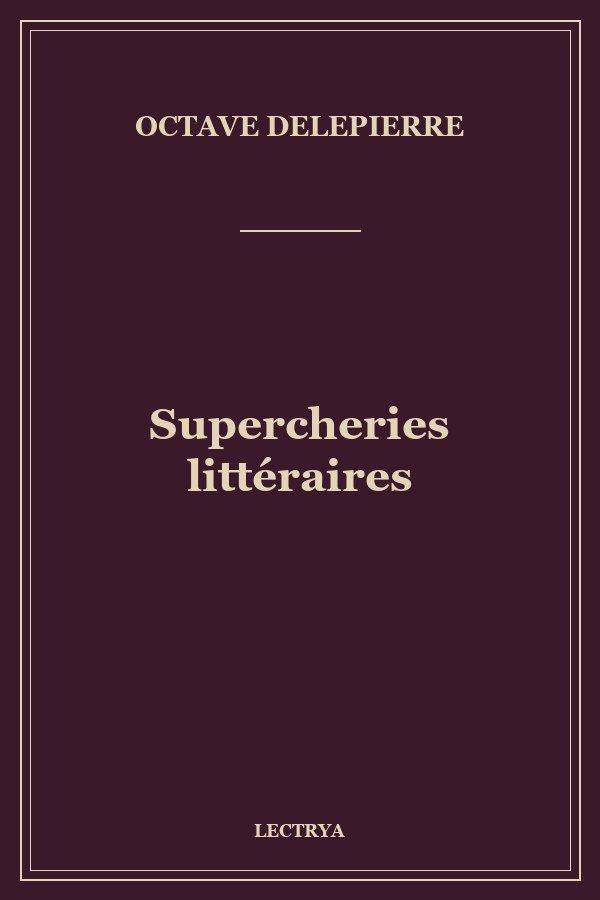 Supercheries littéraires