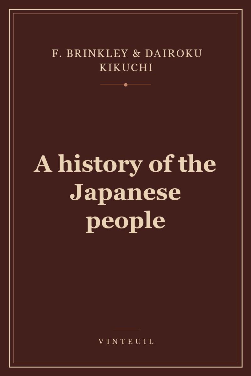 A history of the Japanese people cover