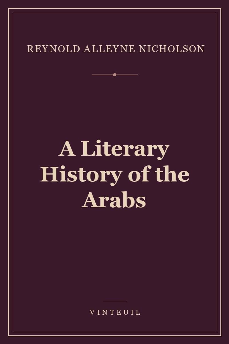 A Literary History of the Arabs cover