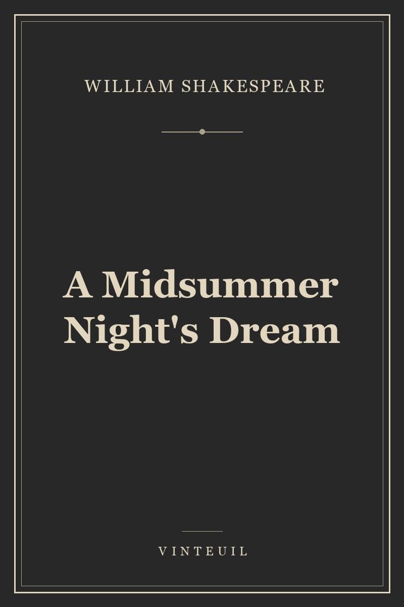 A Midsummer Night's Dream cover