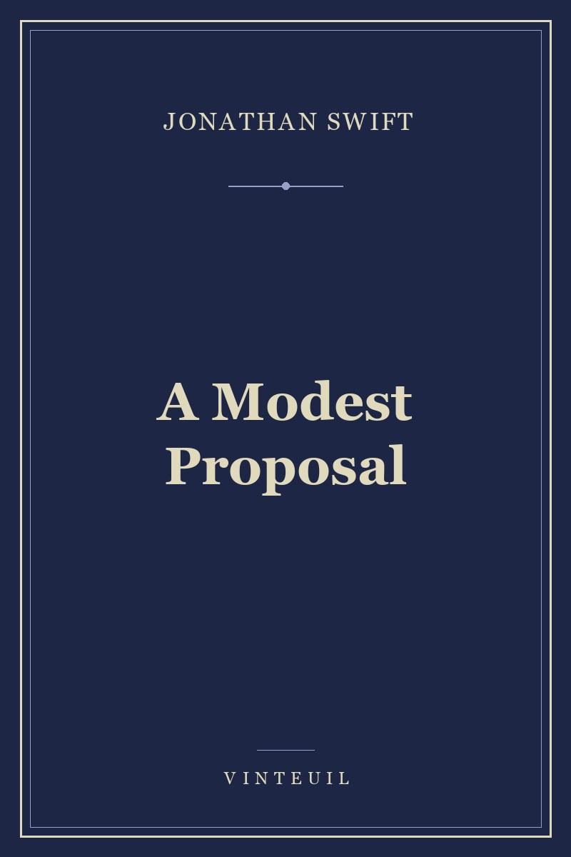 A Modest Proposal cover