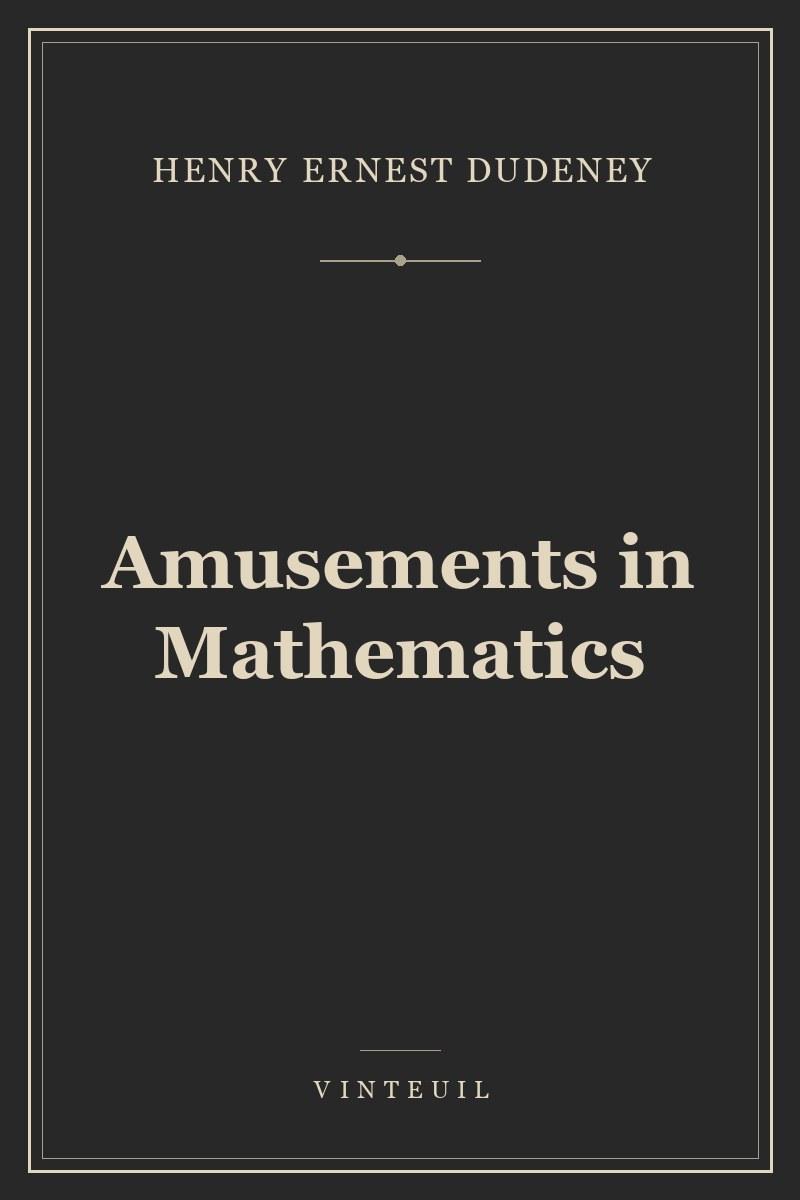Amusements in Mathematics cover