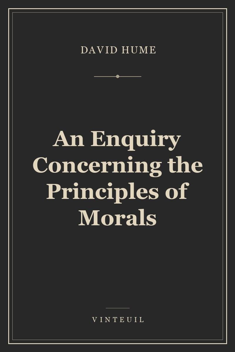 An Enquiry Concerning the Principles of Morals cover