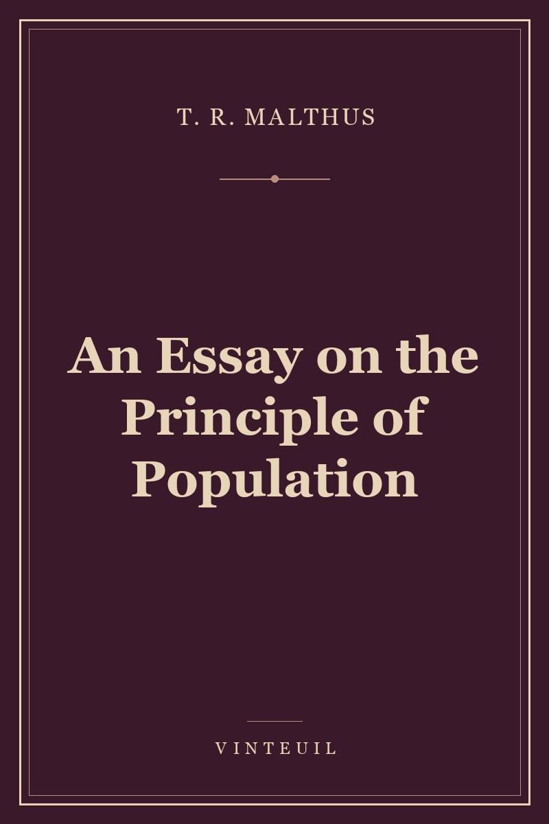 An Essay on the Principle of Population cover