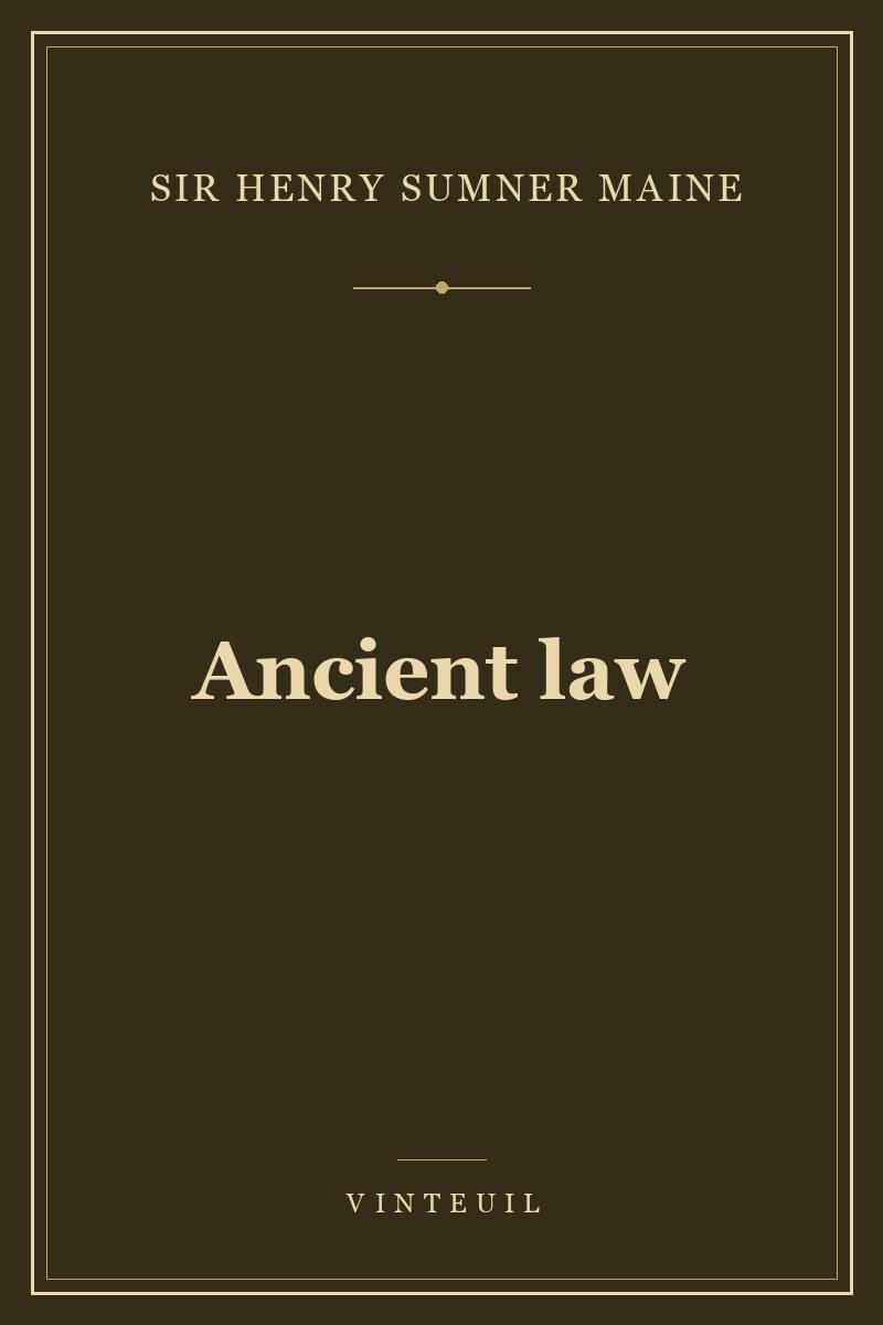 Ancient law cover