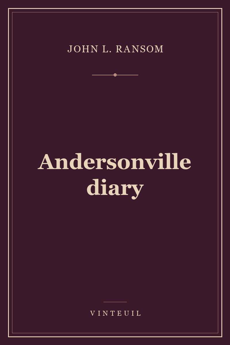 Andersonville diary cover