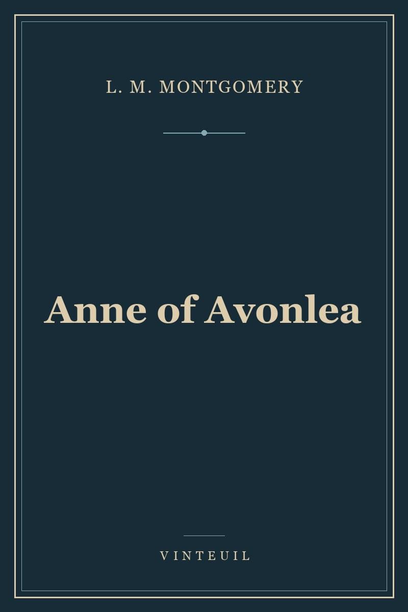 Anne of Avonlea cover
