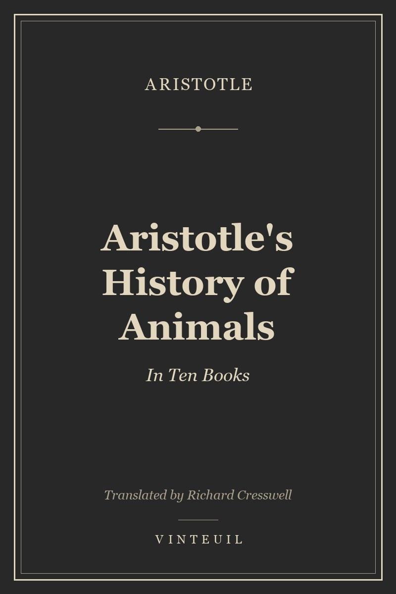 Aristotle's History of Animals