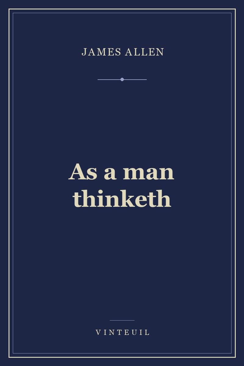 As a man thinketh cover