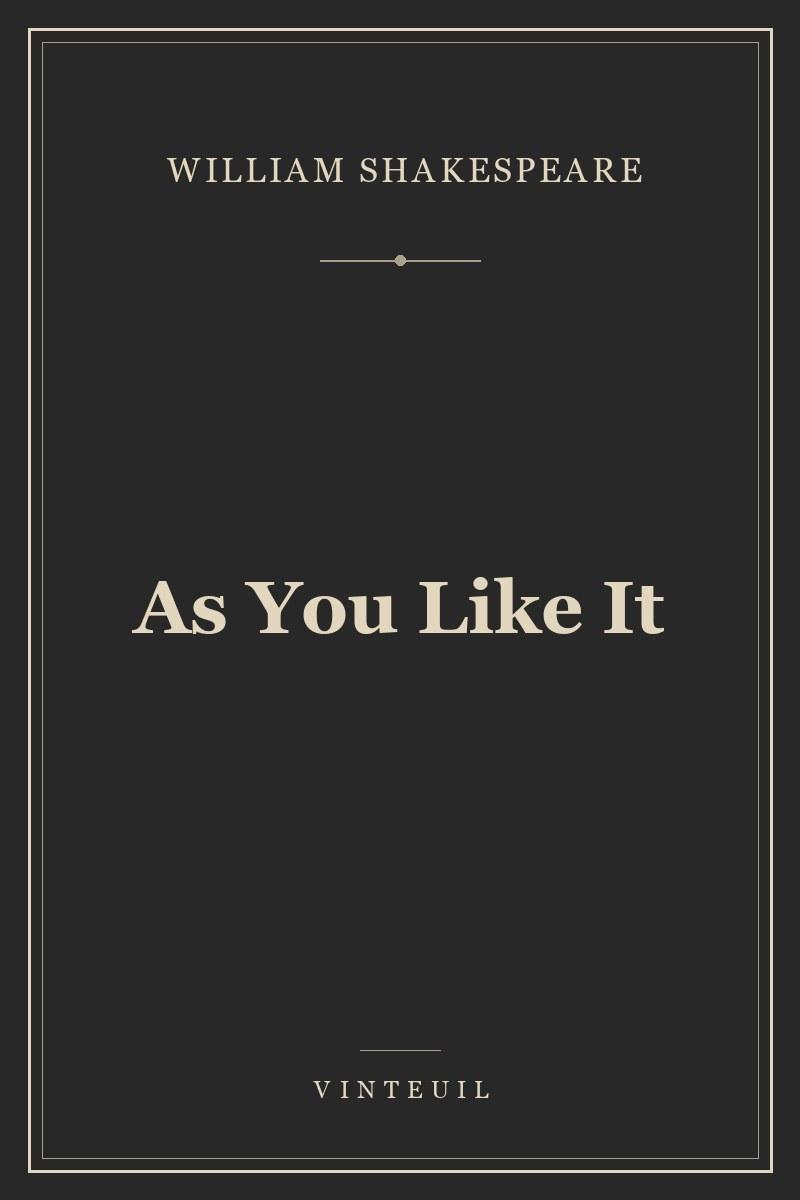 As You Like It cover