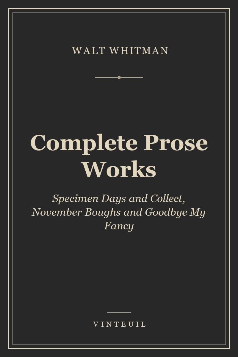 Complete Prose Works cover